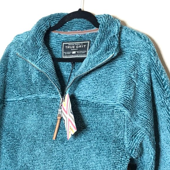 True Grit Luxe Fleece 1/4 Zip Pullover Sweater - Picture 6 of 13